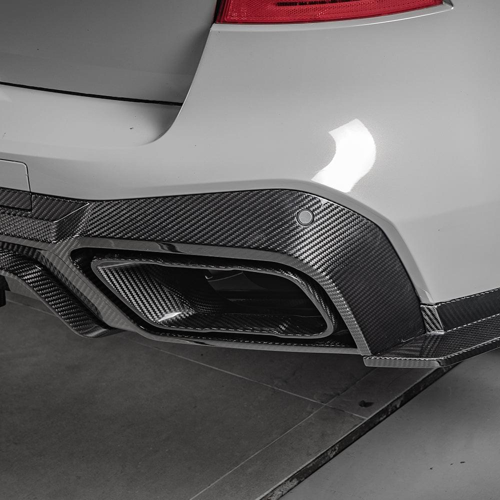 SOOQOO BMW X5 G05 Carbon Fiber Exhaust Tips.