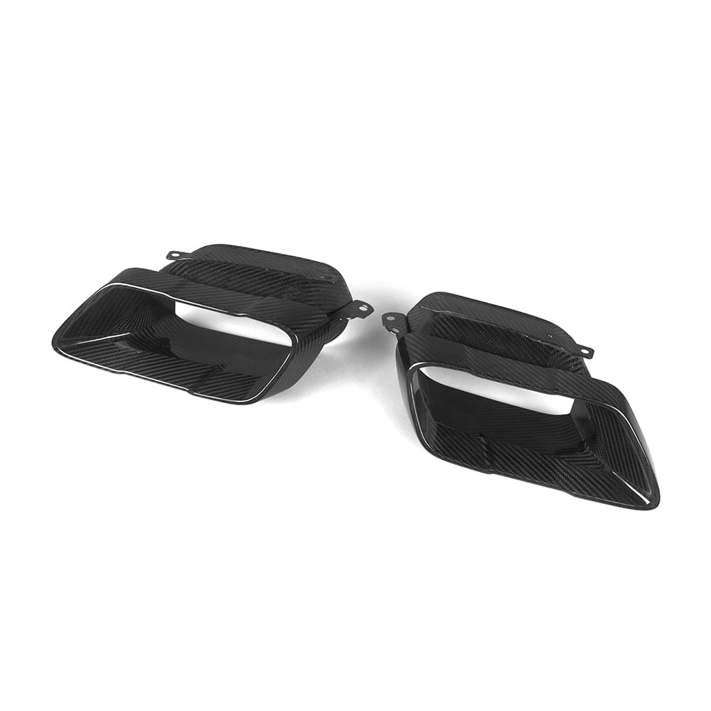 SOOQOO BMW X5 G05 Carbon Fiber Exhaust Tips.