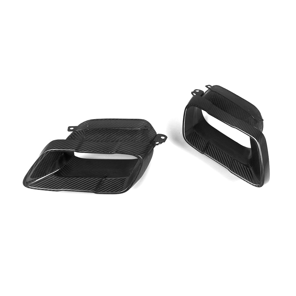 SOOQOO BMW X5 G05 Carbon Fiber Exhaust Tips.