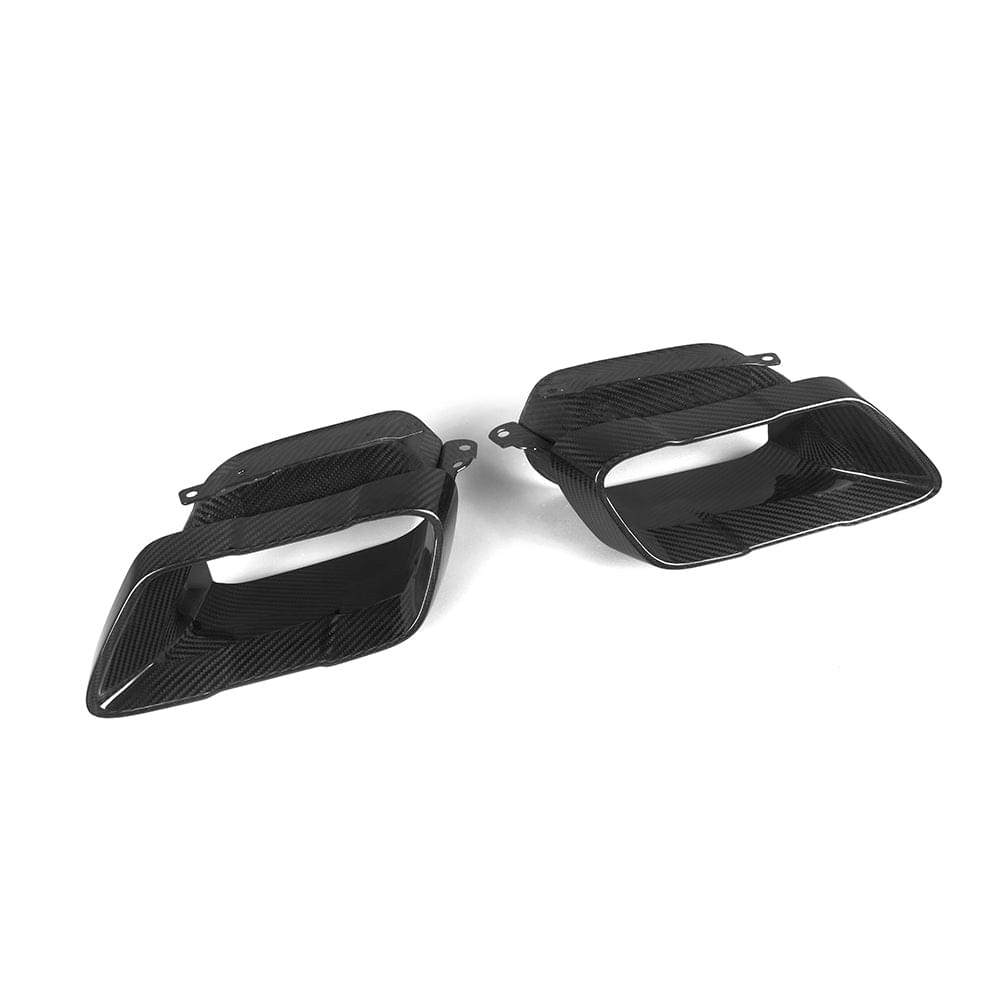 SOOQOO BMW X5 G05 Carbon Fiber Exhaust Tips.