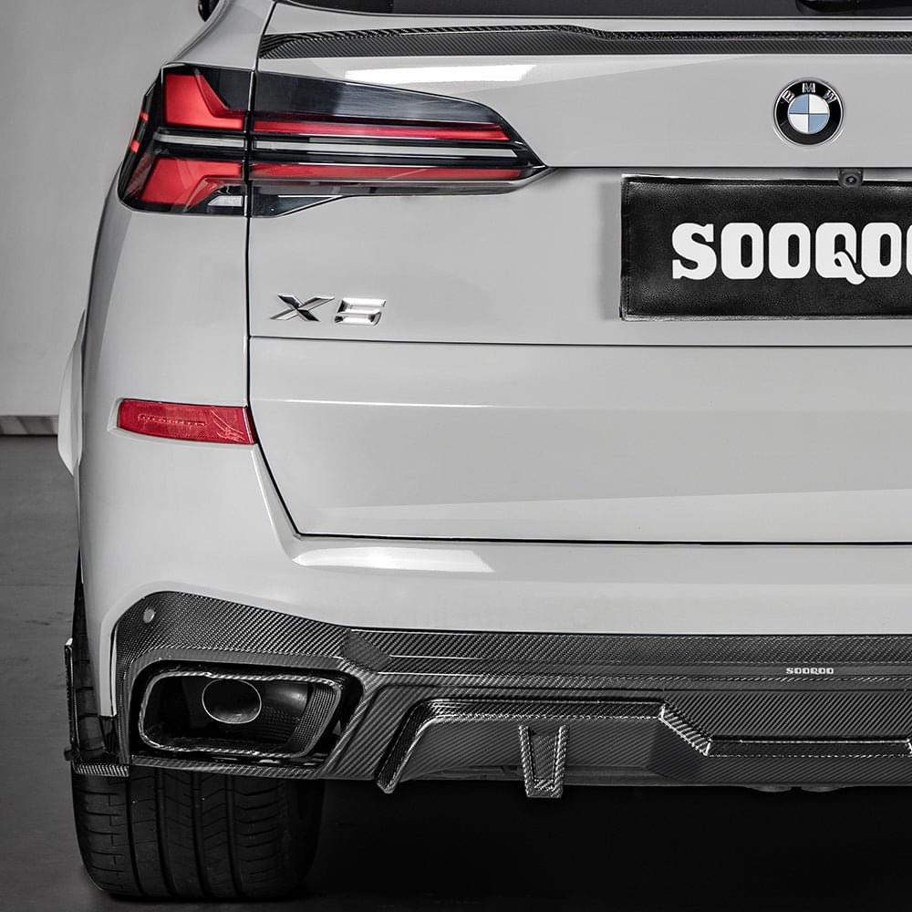 SOOQOO BMW X5 G05 SQ Style Carbon Fiber Diffuser.