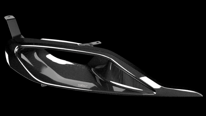 Toyota Supra Carbon Fiber Headlight Delete.