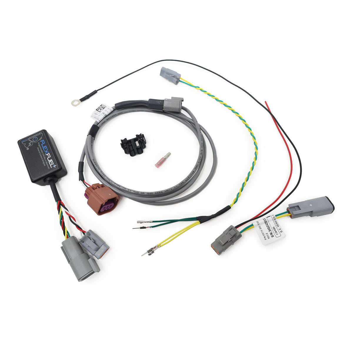 MOTIV FlexFuel+ CAN Bus and Bluetooth ethanol analyzer kit connections