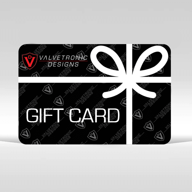 Valvetronic Designs Gift Card.