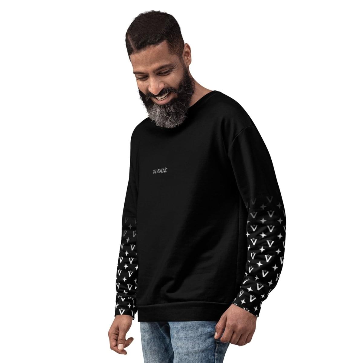 Unisex All-Over Print Cotton-Feel Brushed Fleece Sweatshirt.