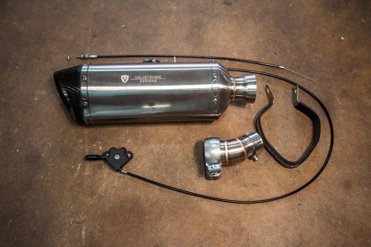 Valvetronic Motorcycle Valved Muffler.