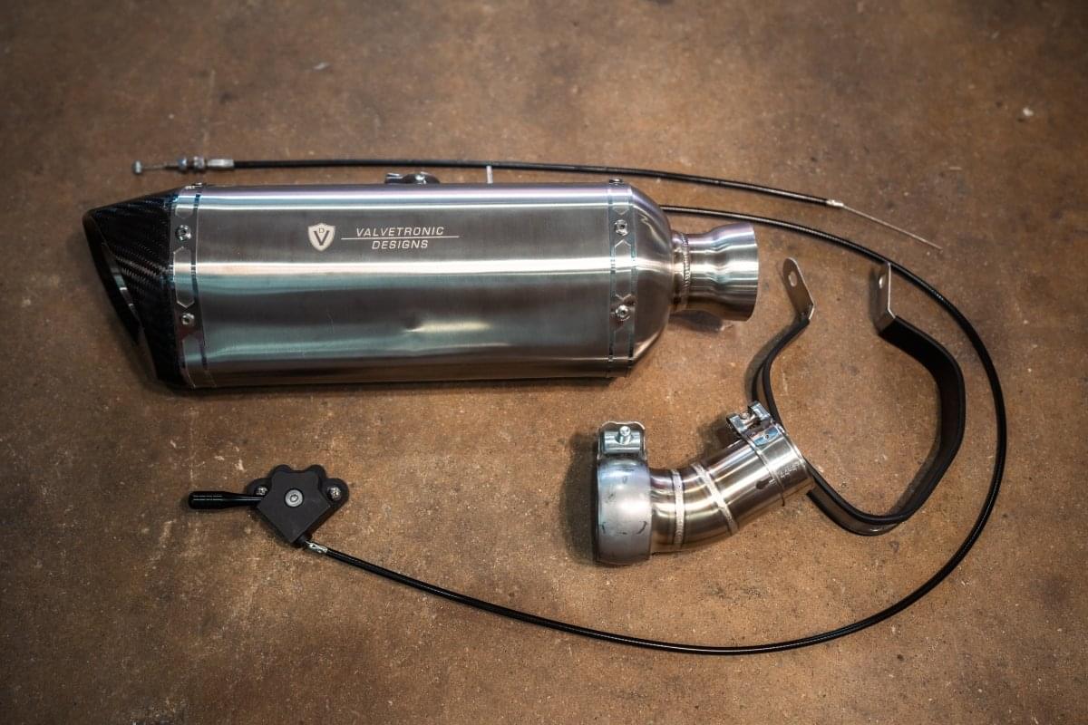 Valvetronic Motorcycle Valved Muffler.