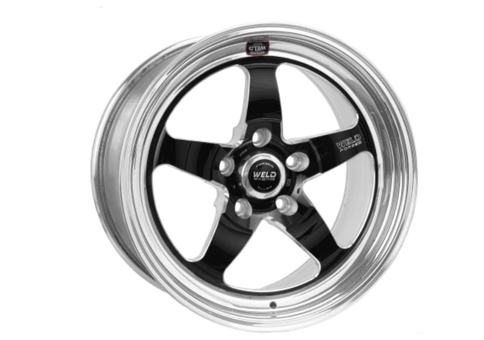 Weld S71 18x8 / 5x120mm BP / 5.1in. BS Black Wheel (High Pad) - Non-Beadlock.