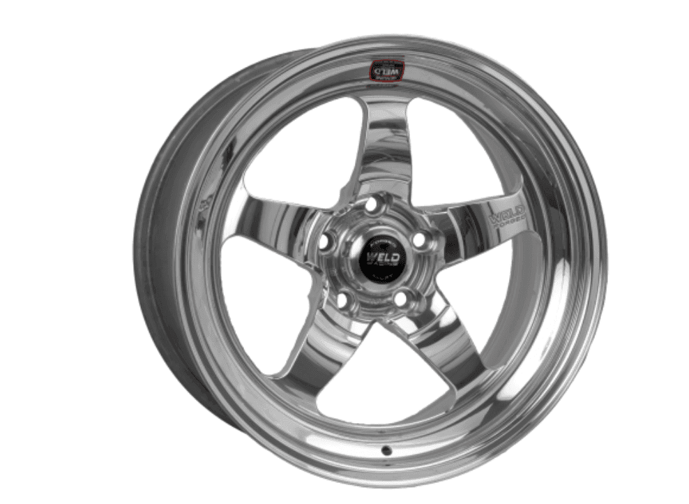 Weld S71 18x8 / 5x120mm BP / 5.1in. BS Polished Wheel (High Pad) - Non-Beadlock.