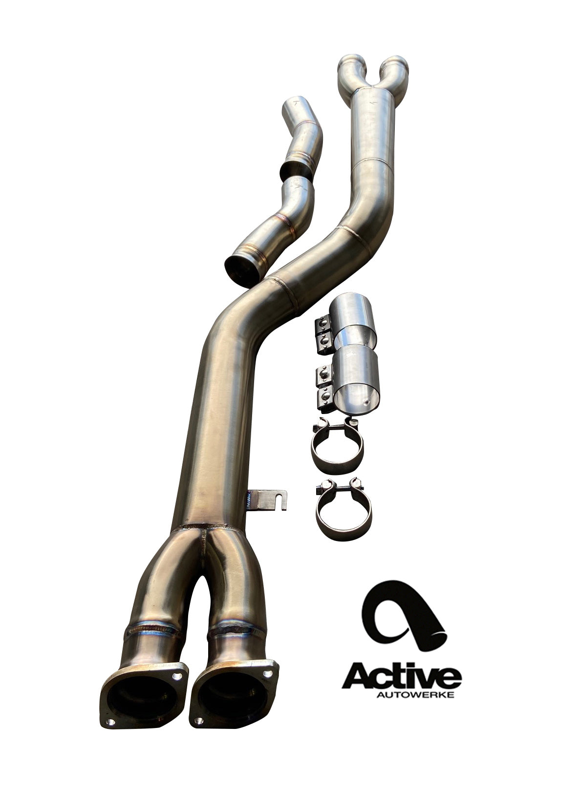 Active Autowerke X3M / X4M Signature single mid-pipe.