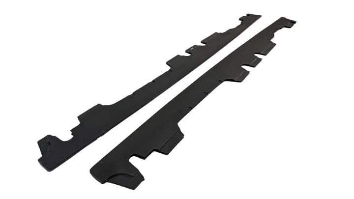 2007-2013 BMW M3 (E92 / E93) E-Type Carbon Fiber Side Skirt Extensions.