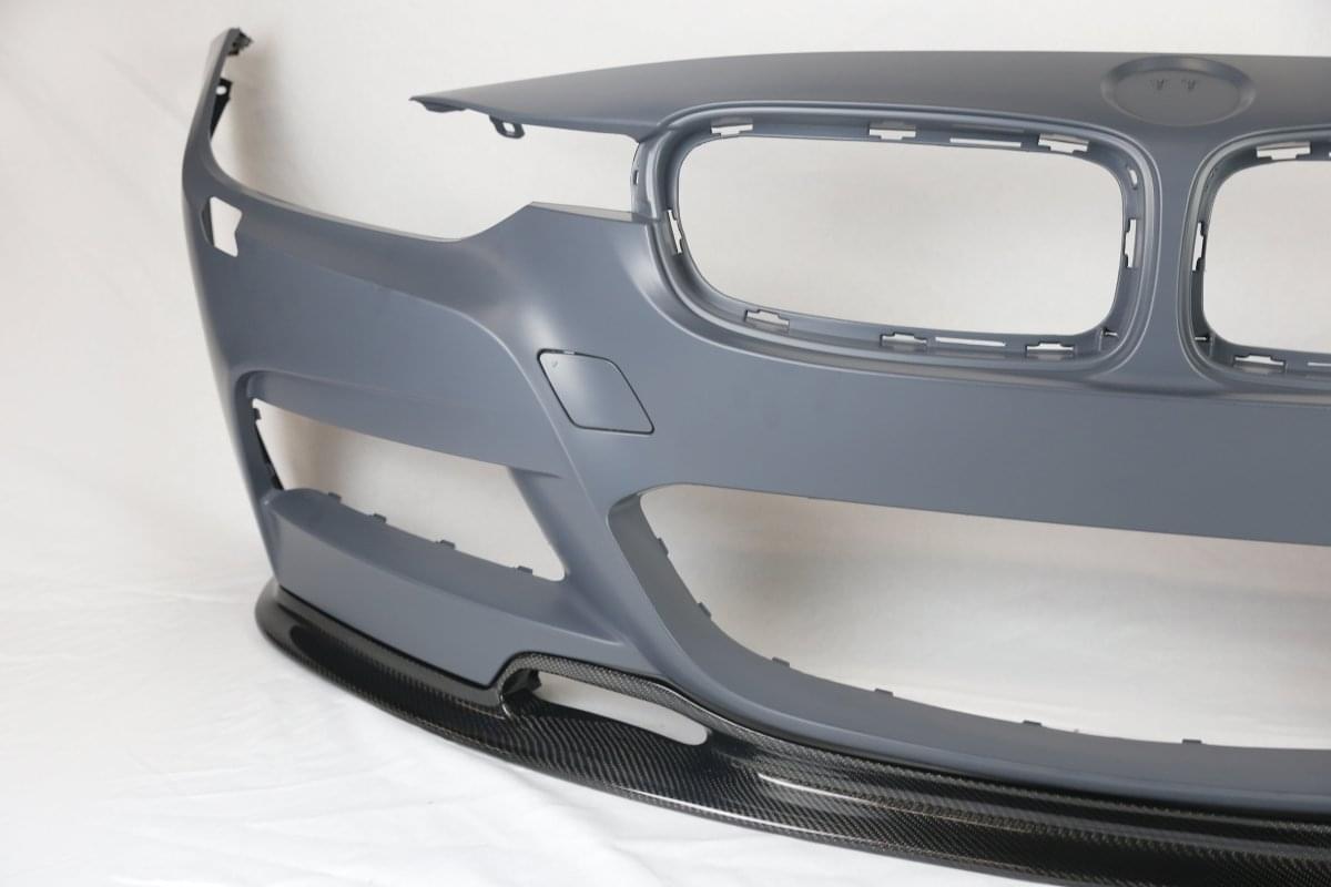 2012-2018 BMW F30 M-TECH Style Bumper + Carbon Front Lip.