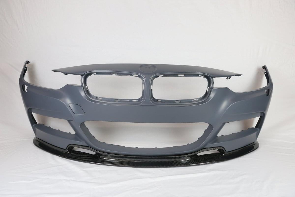 2012-2018 BMW F30 VR Type Carbon Fiber Front Lip ONLY For M-T.