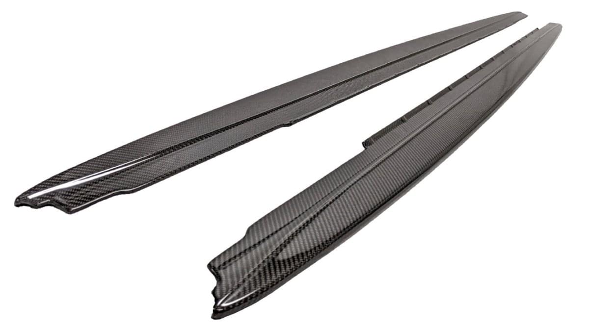 2017-2023 BMW 5 Series G30 Performance Inspired Carbon Fiber Side Skirt Extensions (Pair).