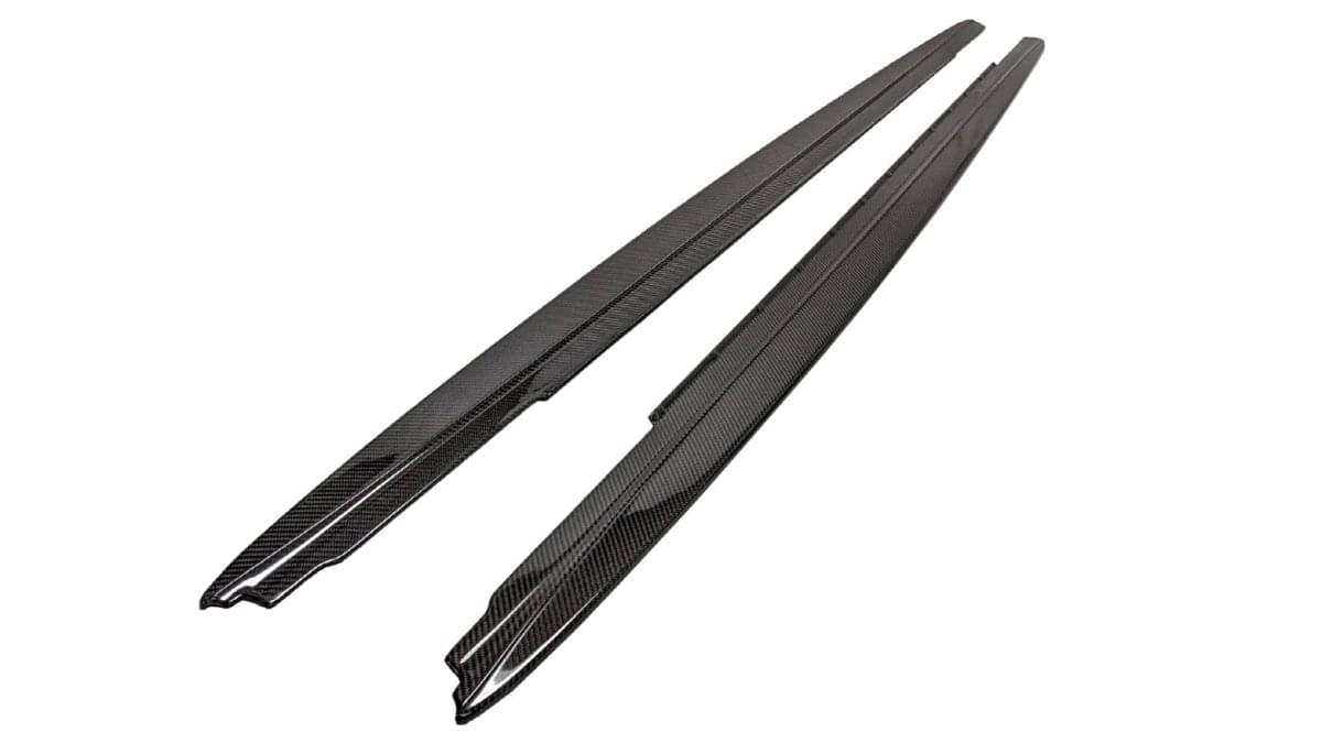 2017-2023 BMW 5 Series G30 Performance Inspired Carbon Fiber Side Skirt Extensions (Pair).