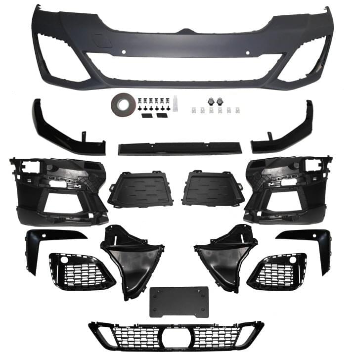 2021-2023 BMW G30 LCI M Performance Style Front Bumper With PDC.
