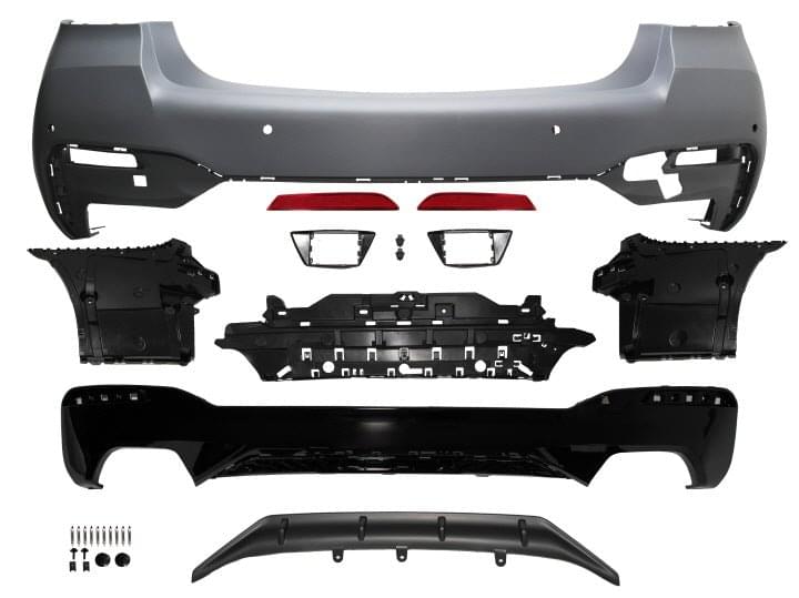 2021-2023 BMW G30 LCI Rear Bumper W/ PDC Covers.