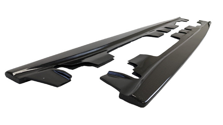 2007-2013 BMW M3 (E92 / E93) E-Type Carbon Fiber Side Skirt Extensions - COLORADO N5X