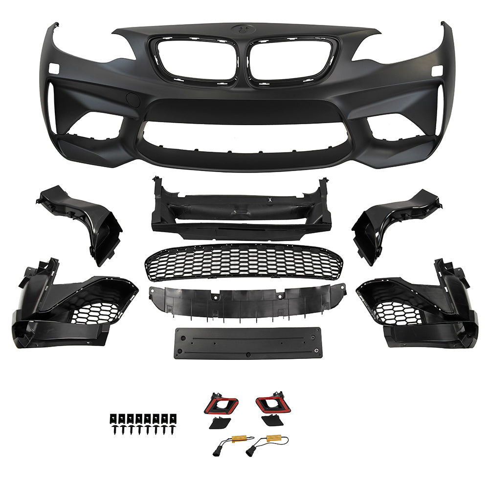 2014-2018 BMW F22/F23 M2 Style Front Bumper w/o PDC Holes - COLORADO N5X