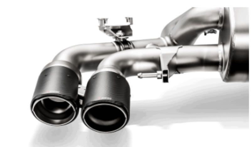 Akrapovic 18+ BMW M5 (F90) Evolution Tail Pipe Set (Carbon) w/ Red/White Akraprovic Logo - COLORADO N5X