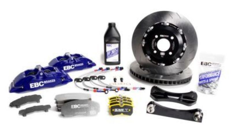 EBC Racing 12-19 BMW 3-Series (F30/F31/F34) Blue Apollo-4 Calipers 330mm Rotors Front Big Brake Kit - COLORADO N5X