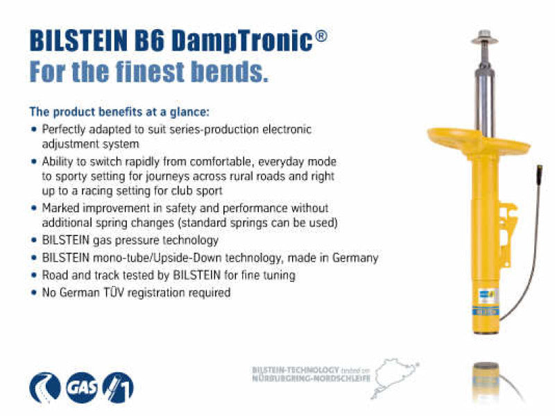 Bilstein B6 (DampTronic) 06-10 BMW M6 (E63) w/ EDC Electronic Dampers Rear 66mm Shock Absorber - COLORADO N5X