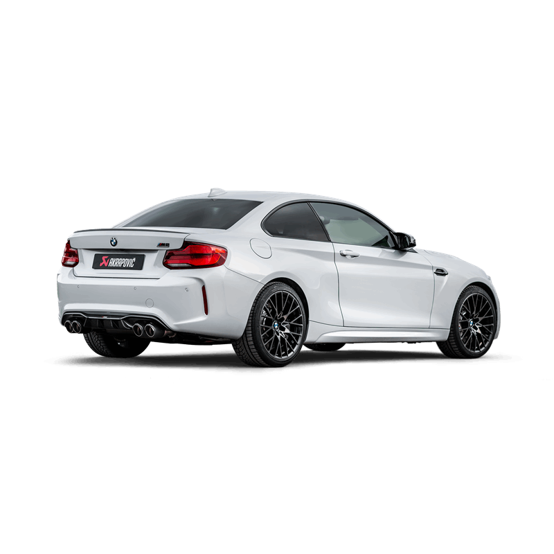 Akrapovic 2018+ BMW M2 Competition/M2 CS (F87N) Slip-On Line (Titanium) w/Carbon Fiber Tips - COLORADO N5X