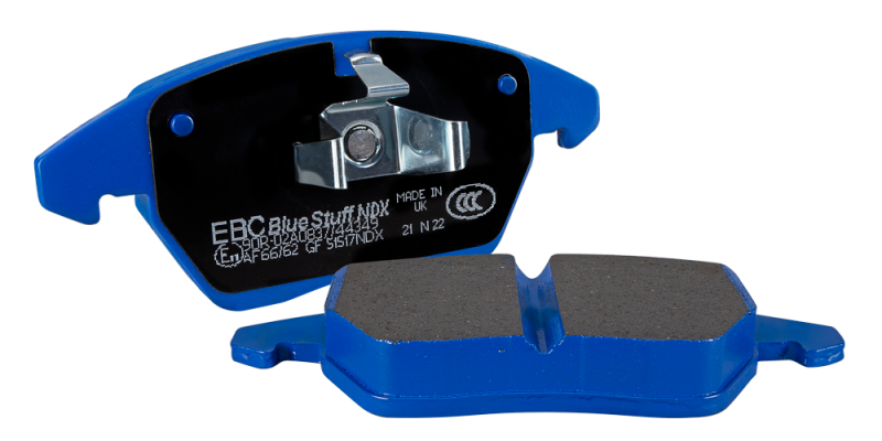 EBC Racing 12-19 BMW 3-Series (F30/F31/F34) Apollo-4 Caliper Bluestuff Racing Brake Pad - COLORADO N5X