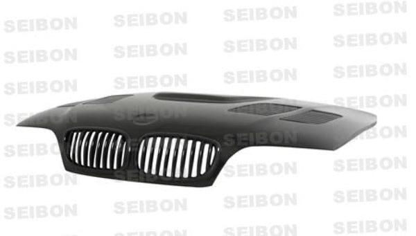 Seibon 02-05 BMW E46 2dr GTR-Style Carbon Fiber Hood - COLORADO N5X