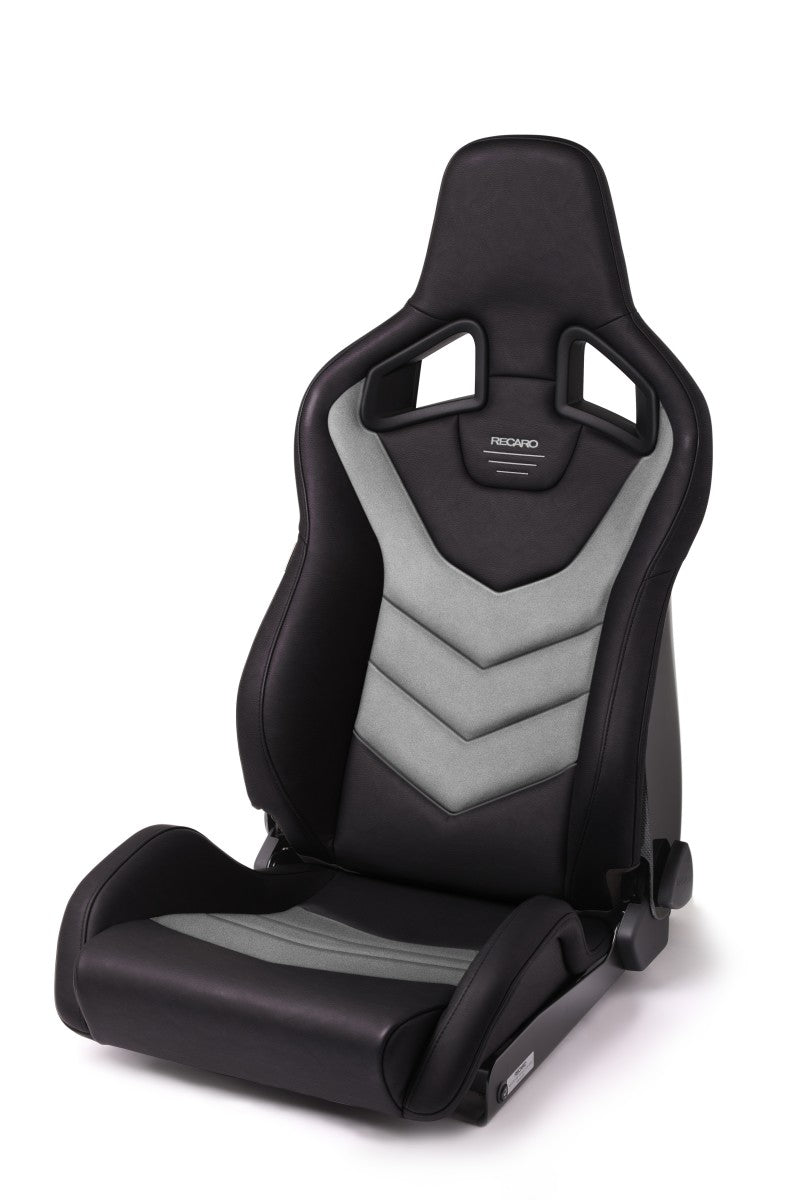 Recaro Sportster GT Driver Seat - Black Vinyl/Cloud Grey Suede - COLORADO N5X