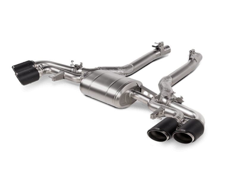 Akrapovic 2020+ BMW X5M (F95)/X6M (F96) Slip-On Line (Titanium) w/Carbon Fiber Titanium Tips - COLORADO N5X