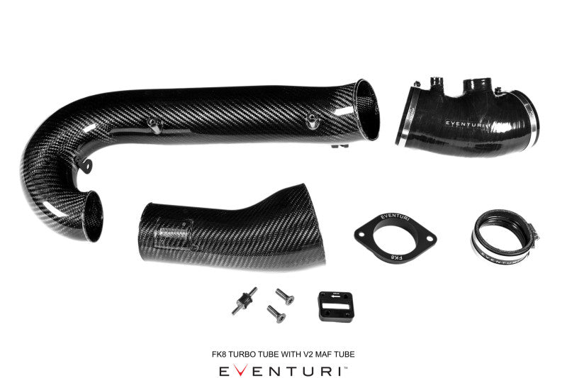 Eventuri Honda FK8 Civic Type R - Black Carbon Charge-Pipe and V2 MAF - COLORADO N5X