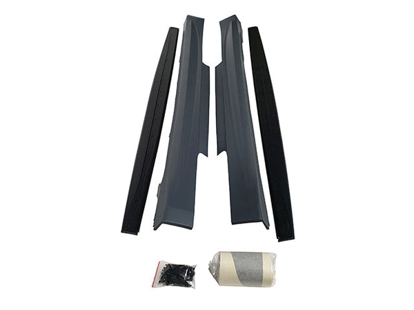 2014-2020 BMW F32/F33 M-P Side Skirts with Carbon Fiber Side Extensions - COLORADO N5X