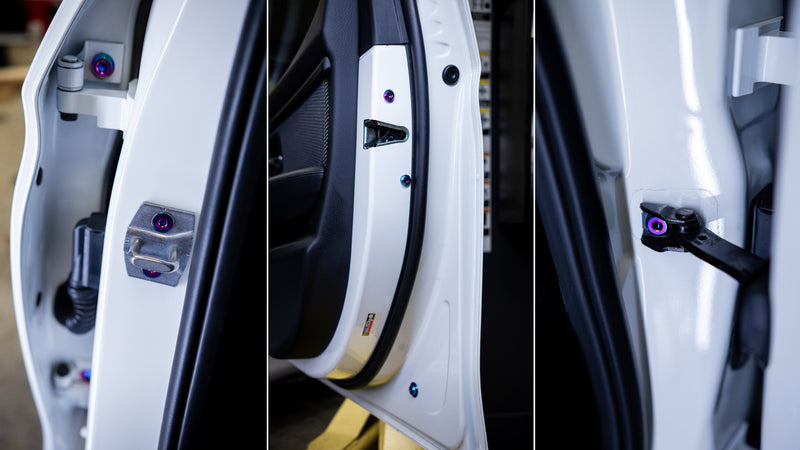 Dress Up Bolts Titanium Hardware Door Kit - BMW F80 M3 (2014-2018) - COLORADO N5X
