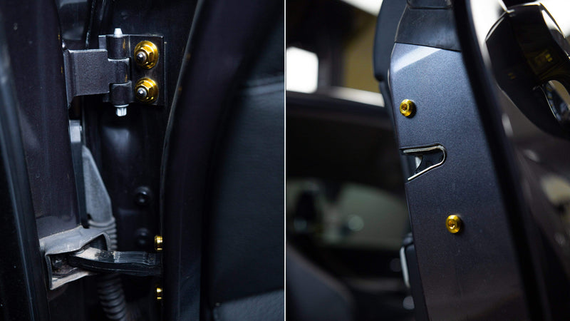 Dress Up Bolts Titanium Hardware Door Kit - BMW E92 335i (2007-2013) - COLORADO N5X
