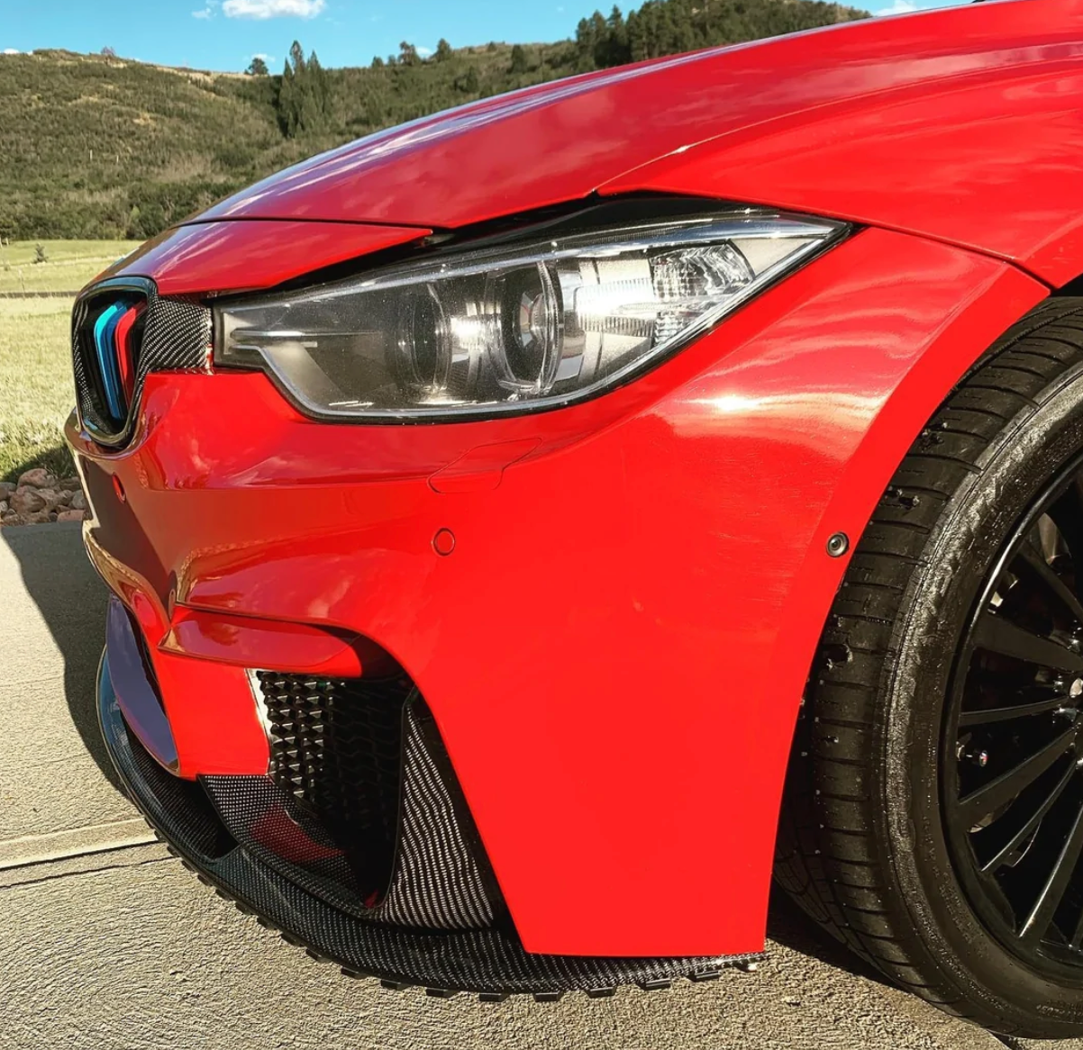 F30 M4 3 PIECE LIP CARBON FIBER - COLORADO N5X