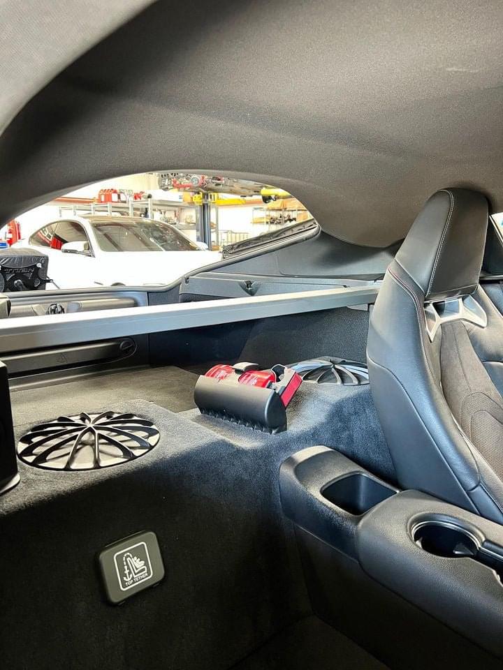 A90/A91 Toyota Supra OEM BMW Fire Extinguisher kit.
