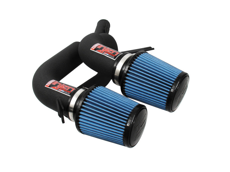 Injen 08-09 535i E60 3.0L L6 Twin intake & AMSOIL Filters Wrinkle Black Short Ram Intake - COLORADO N5X