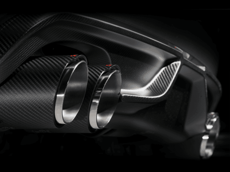 Akrapovic 15-17 BMW X5M (F85) Evolution Line Cat Back (Titanium) w/ Carbon Tips.