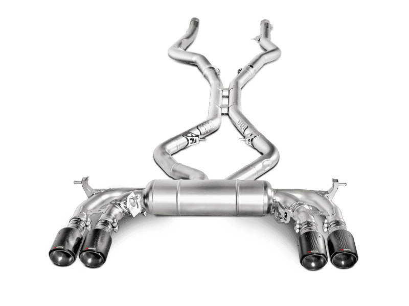 Akrapovic 15-17 BMW X5M (F85) Evolution Line Cat Back (Titanium) w/ Carbon Tips.