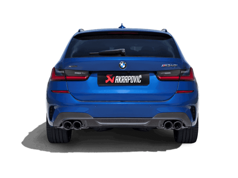 Akrapovic 20-22 BMW M340i (G20, G21) Slip-On Line (Titanium) (Requires BMW Part #18308686640).