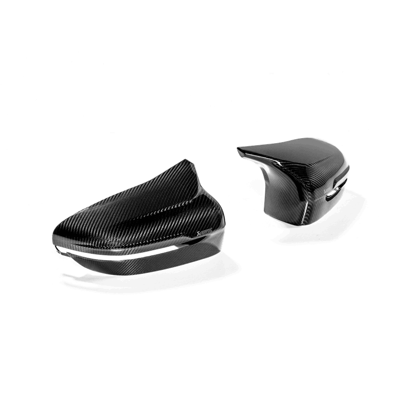 Akrapovic 2018+ BMW M5 (F90) / 2020 BMW M8 (F91/F92) Carbon Fiber Mirror Cap Set - High Gloss.