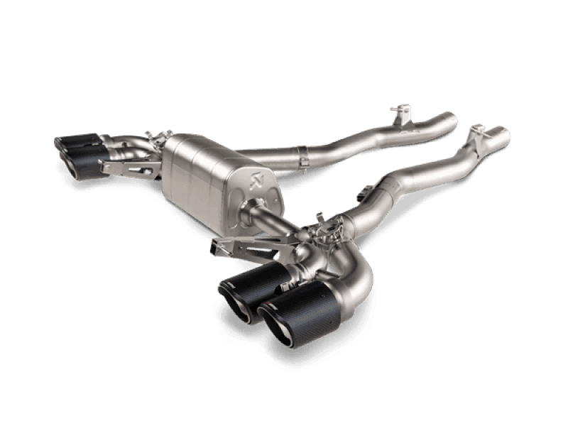 Akrapovic 2020 BMW M8/M8 Competition (F91/F92) w/OPF/GPF Slip-On Line (Titanium) w/Carbon Tips.