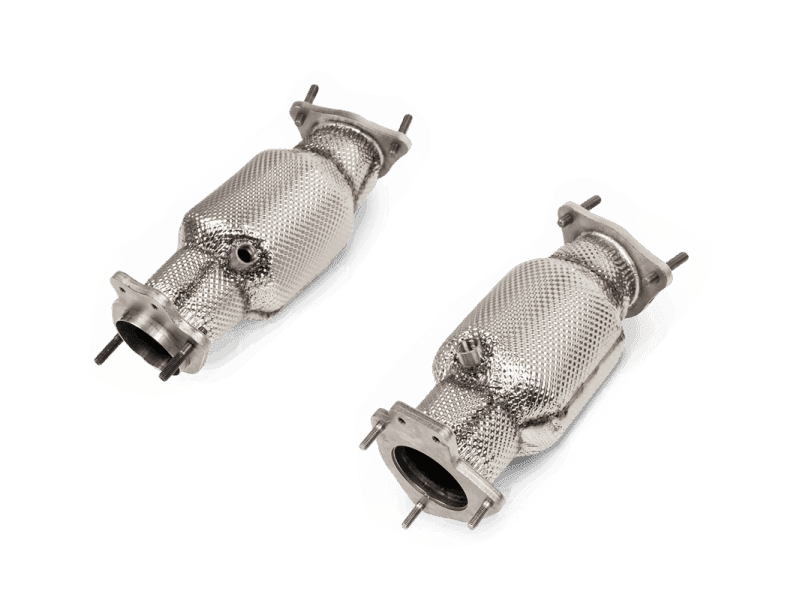 Akrapovic 2020+ Chevrolet Corvette C8 Link Pipe Set w/Catalytic Converter (SS).