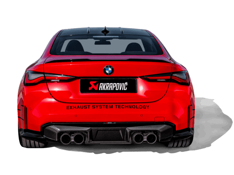 Akrapovic 21-22 BMW M3 (G80) / M4 (G82, G83) Rear Carbon Fiber Diffuser - High Gloss Black.