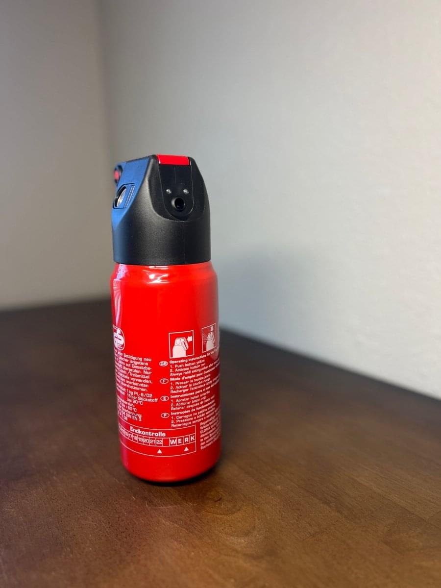 Bare BMW Branded 1 Kg Fire Extinguisher.