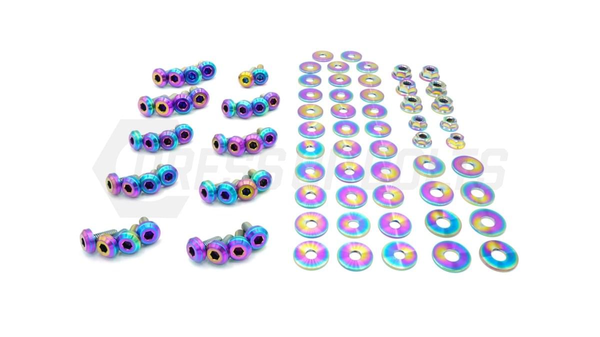BMW 328i (2006-2013) Titanium Dress Up Bolts Engine Bay Kit.