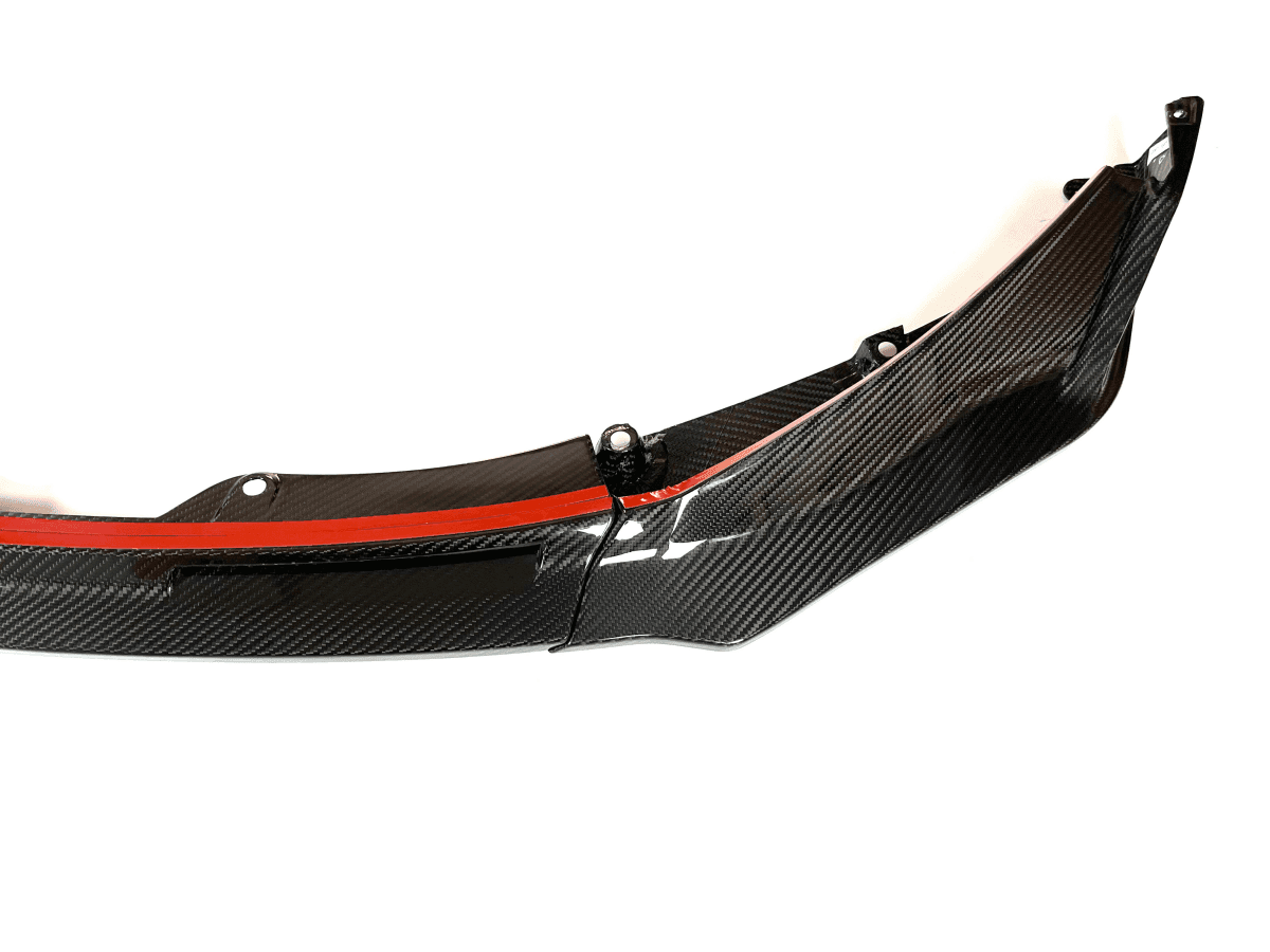 BMW G8X M3 / M4 VR1 Style 3-Piece Carbon Fiber Front Lip Splitter.