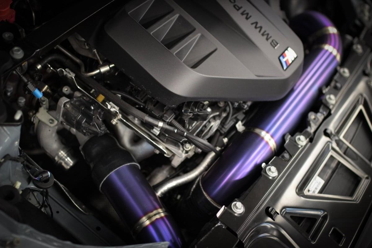 BMW M2 M3 M4 S58 Titanium Front Mount Intake System.