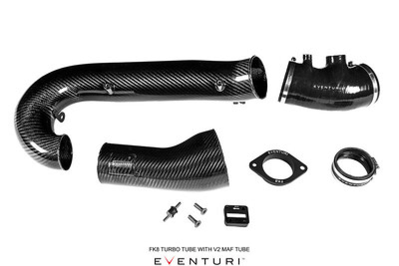 Eventuri Honda FK8 Civic Type R - Black Carbon Charge-Pipe and V2 MAF - COLORADO N5X